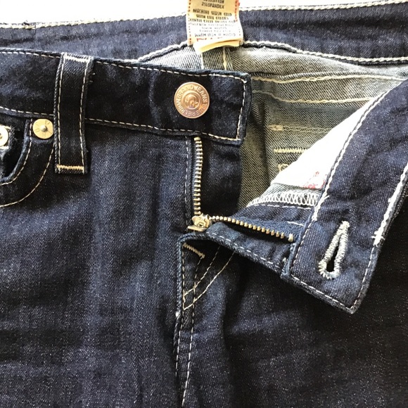 TRUE RELIGION DARK WASH SEQUIN POCKET BOOT CUT JE… - Picture 12 of 16